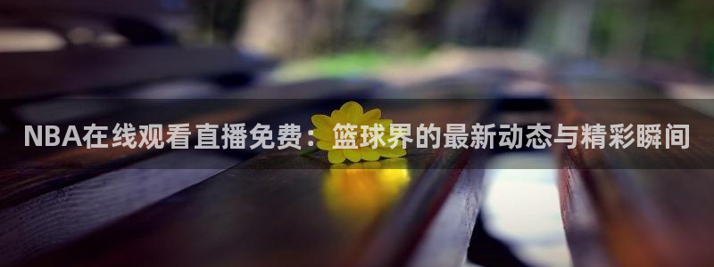龙门体育免费直播：NBA在线观看直播免费：篮球界的最新动态与精彩瞬间